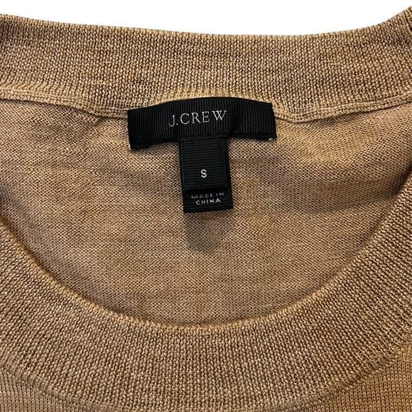 J.Crew women’s beige Merino Wool Crewneck sweater size small - Picture 3 of 4